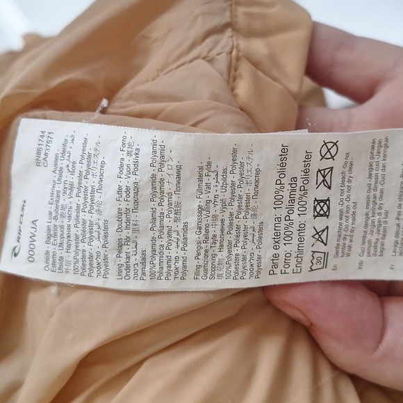 SOLD!Rip Curl Women's Anti-Series Tidal Yellow Puffer Jacket Size S - Picture 12 of 14